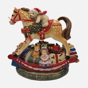 Fitz & Floyd Rocking Horse Musical Tune New In Box